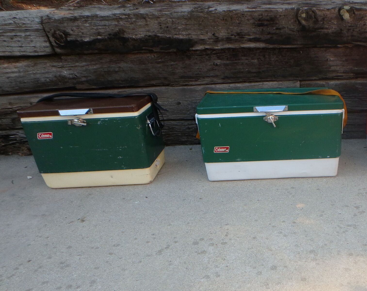 Coleman metal coolers ice chest