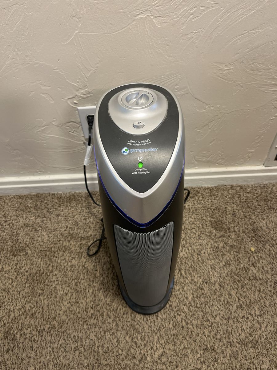 GermGuardian Tower Air Purifier with HEPA Filter and UV Light