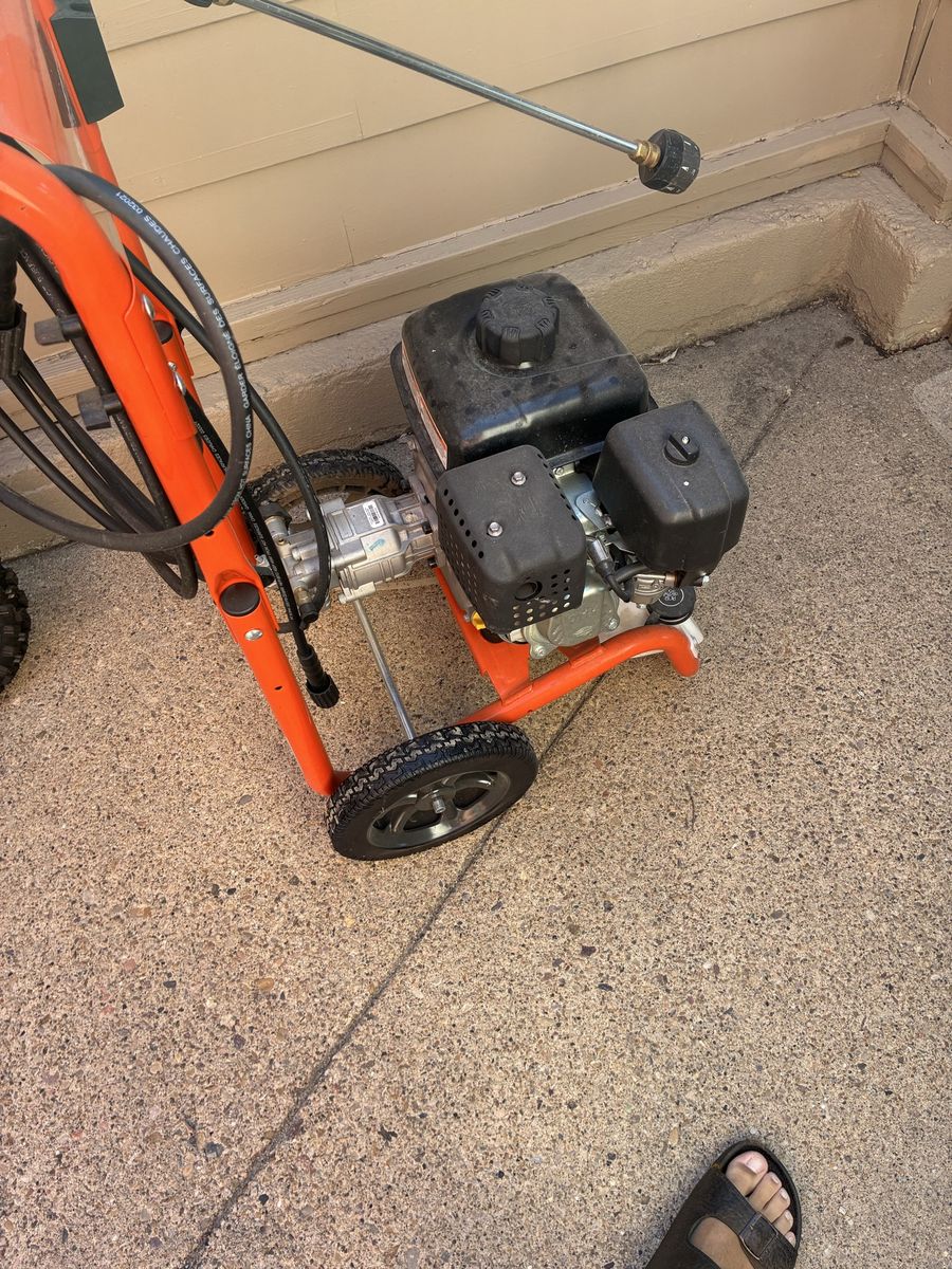 Gas Pressure Washer with Wheels and Hose