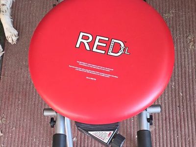 Red XL Fitness Abdominal Ab & Core Exercise Chair Resistance Rotation Bench