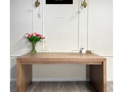 NEW WOOD WORLD MARKET WATERFALL DESK/TABLE AMAZING DEAL