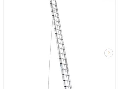 40 ft. Aluminum Extension Ladder (37 ft. Reach Height) with 250 lb. Load Capacity Type I Duty Rating