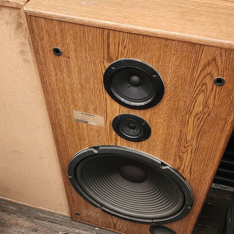 old school 15" pioneer house speakers