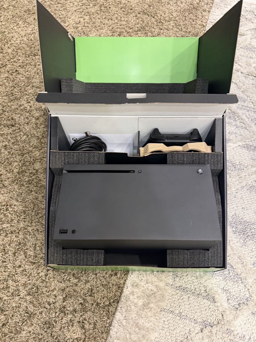 Microsoft Xbox Series X Console 1TB - Black with Controller & Cables in Box