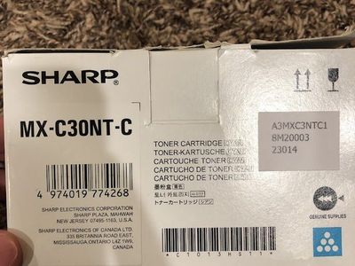SHARP MXC30NTC Toner Cartridge - Cyan
