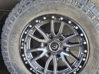 Fuel Wheels with Kenda Klever A/T Tires 265/70R17 Used