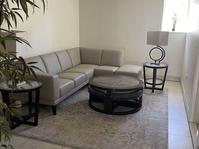 Italian Leather Sectional plus more a Furniture Extravaganza