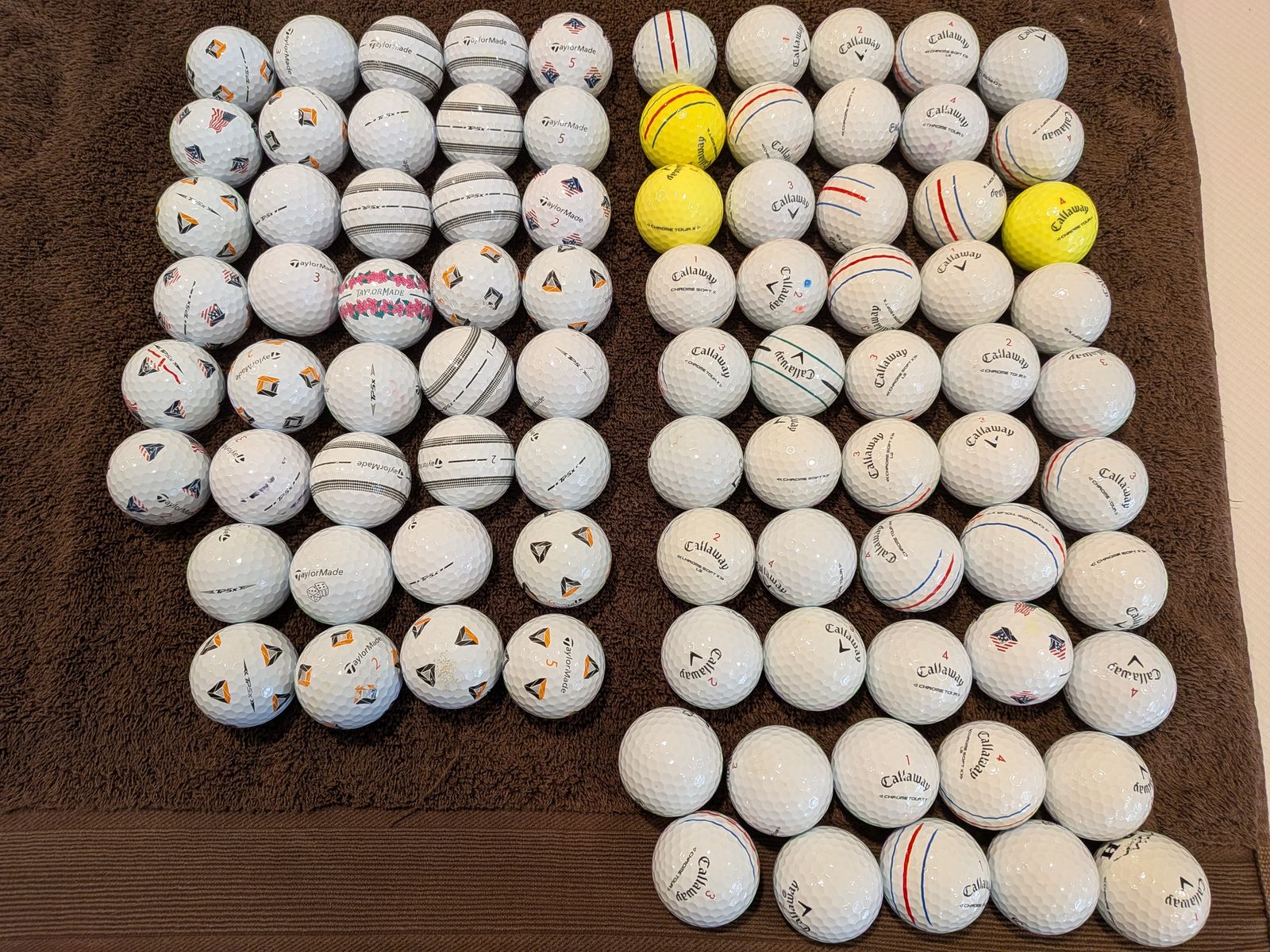 Chrome Soft Tour and X TP5x Golf Balls