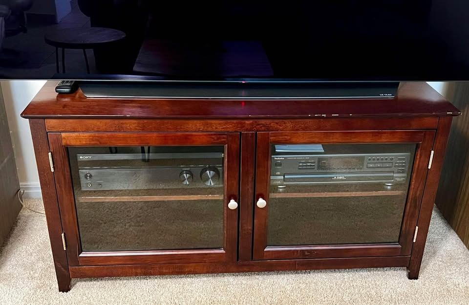TV stand with cabinet