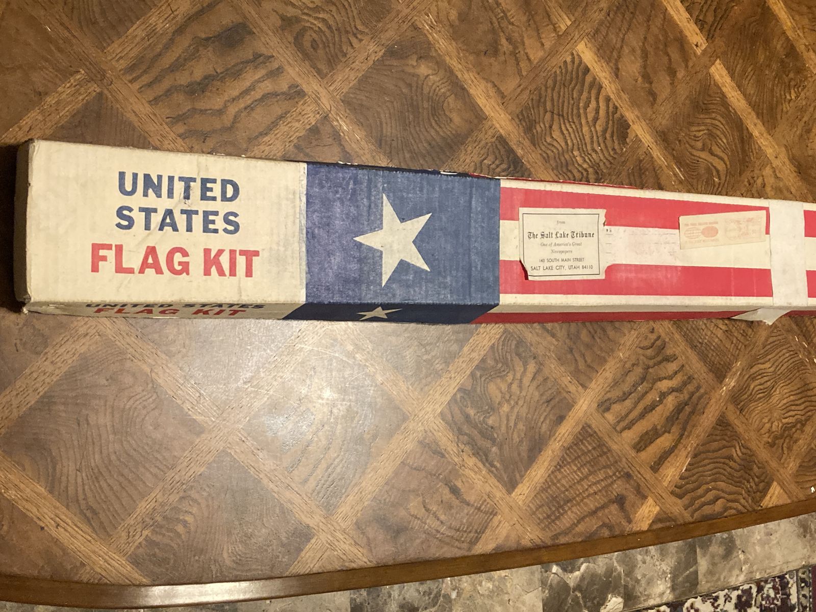 Rare Vintage 1960s Salt Lake Tribune Promotional United States Flag Kit
