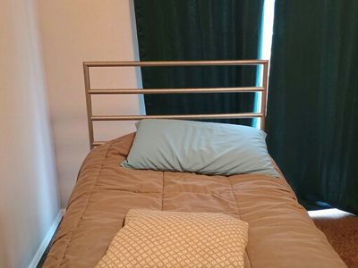 Gold Metal Twin Size Headboard - Modern Bar Design