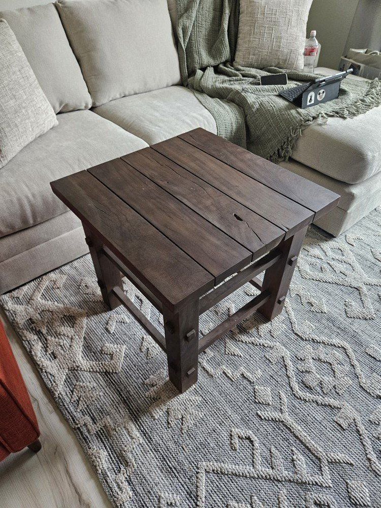 End Table Solid Wood