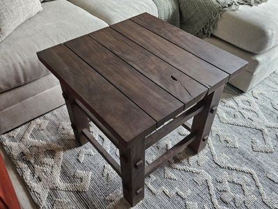 End Table Solid Wood