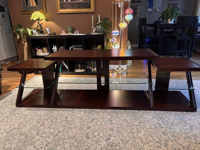 Solid Wood Cherry TV Stand/Entertainment Center
