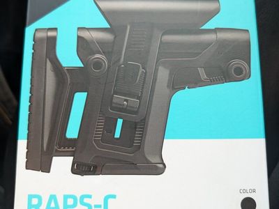 F.A.B. Defense RAPS-C Rapid Adjustment Precision Stock - Carbine Black, New
