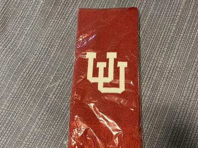U of U Red Knit Scarf - New with Tags, Fan Apparel