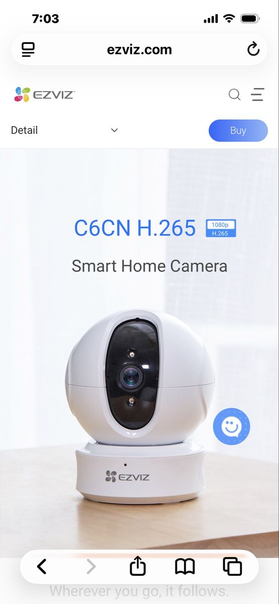 EZVIZ C6CN Pro 1080p Smart Home Wi-Fi Security Camera - Pan/Tilt, Night Vision, 2-Way Audio 2/pk
