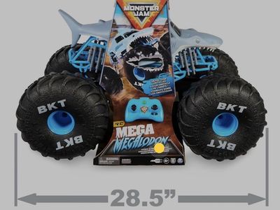 Monster Jam Mega Megalodon RC Remote Control Monster Truck 28.5" with 200ft Range