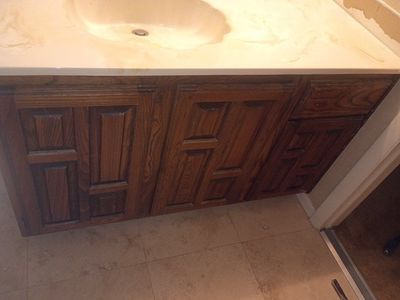 22" x 49" cabinet and top