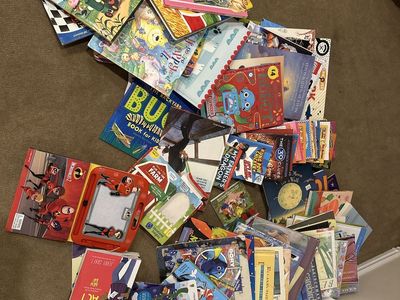 Large Lot of Kids' Books: Board Books, Picture Books, Early Readers, Activity Books - 50+ Books