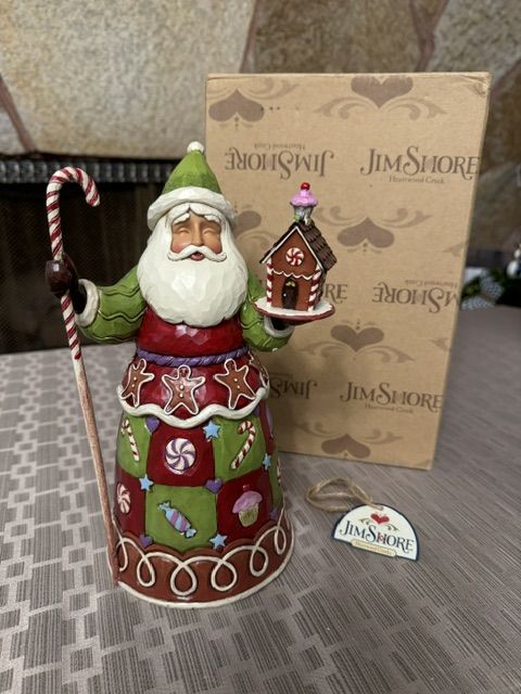 Jim Shore Heartwood Creek Sweetest Santa Figurine #4034359 with Box