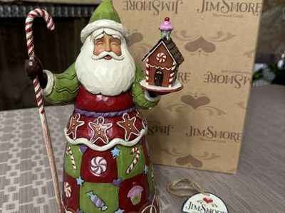 Jim Shore Heartwood Creek Sweetest Santa Figurine #4034359 with Box