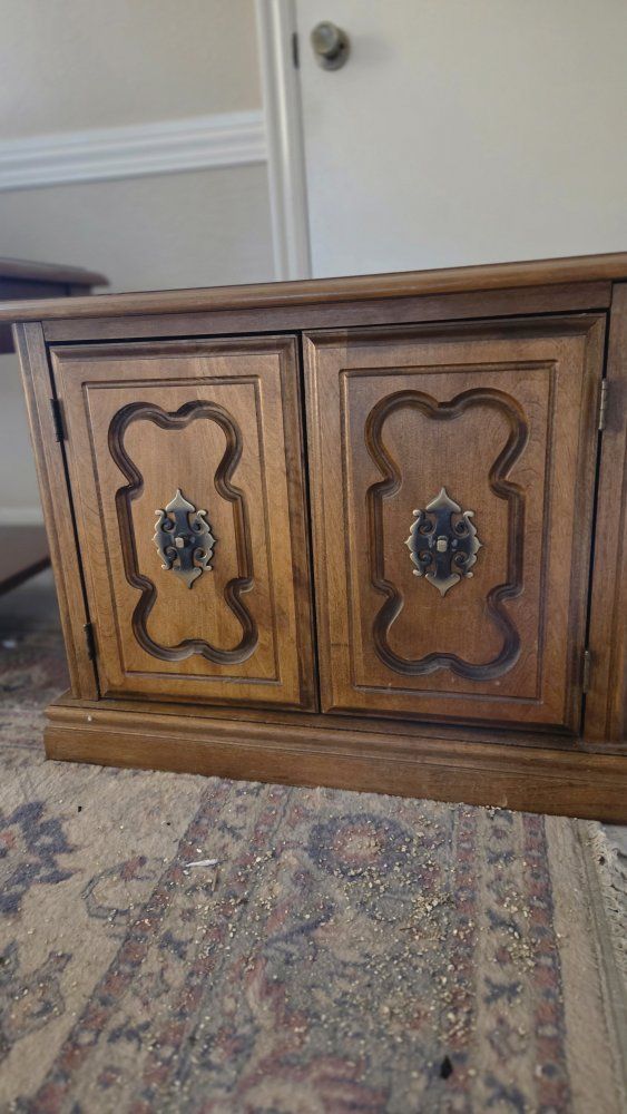 Cabinet with Brass Hardware -