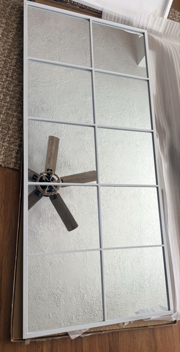 White 71”x32” Wall Mounted Mirror