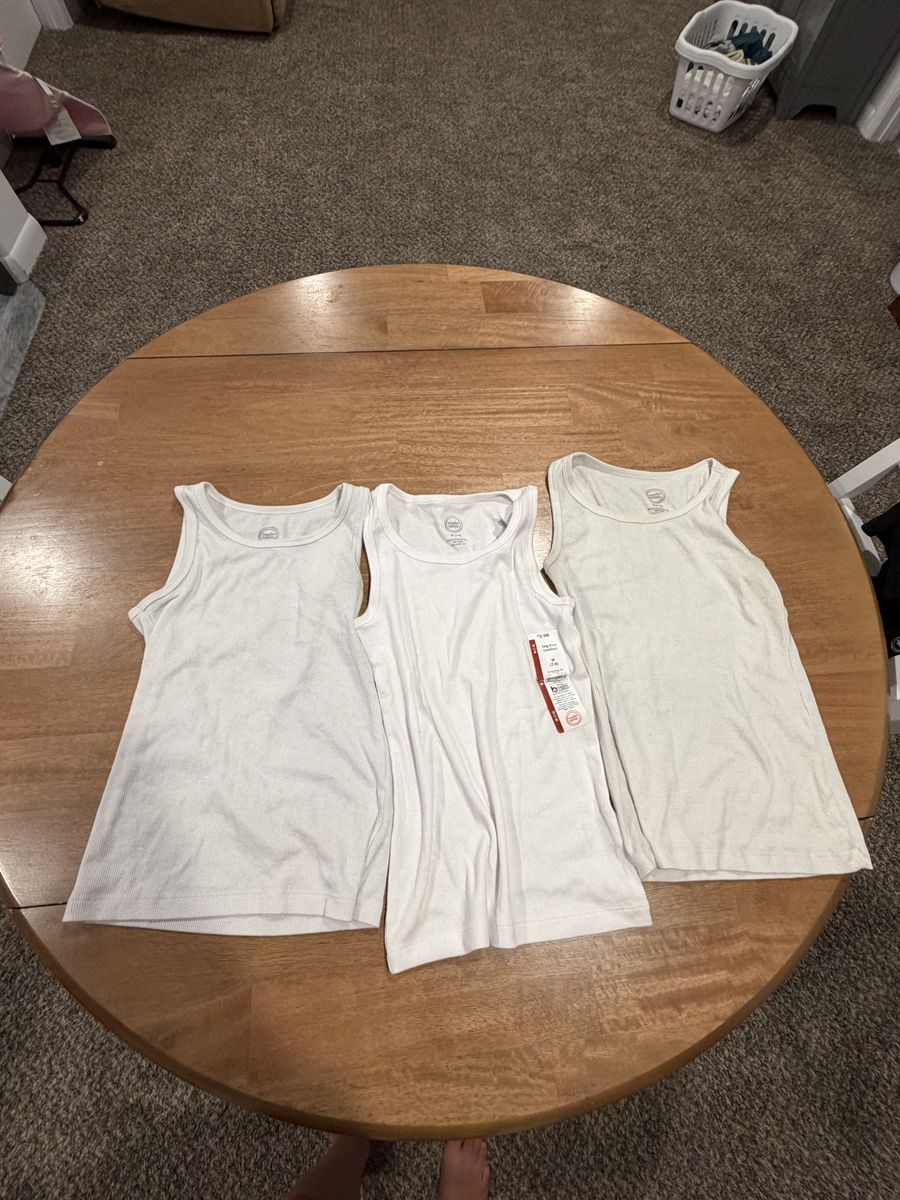 Wonder nation black and white tank tops