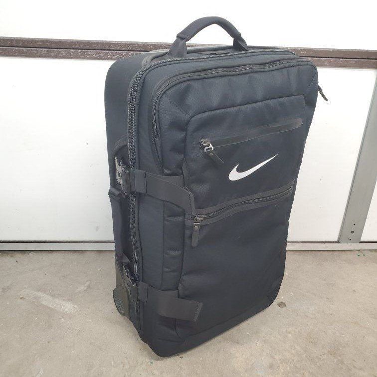 Nike Black Rolling Luggage Suitcase Travel Bag