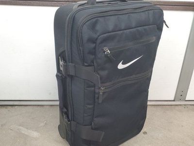 Nike Black Rolling Luggage Suitcase Travel Bag