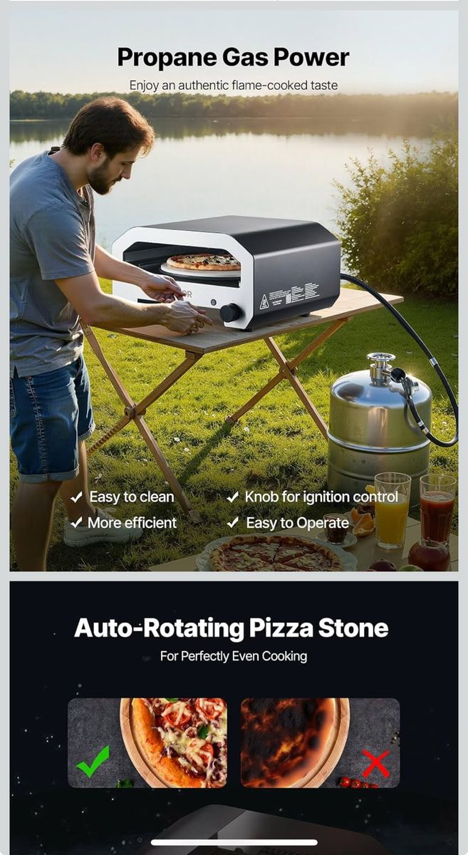 Vevor 16 propane pizza oven