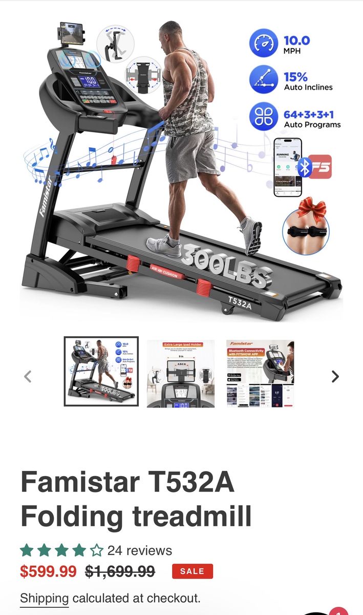 Brand new Famistar Folding T532A Treadmill