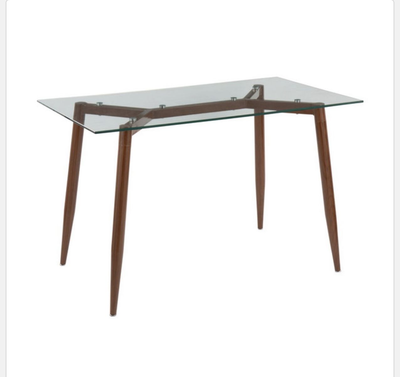 6 Person Glass Top Dining Table