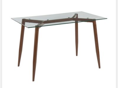 6 Person Glass Top Dining Table