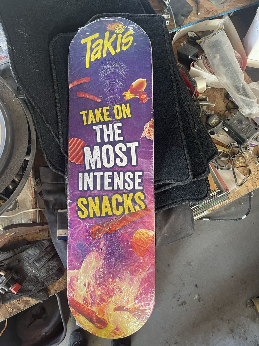Super rare Takis Skateboard Deck