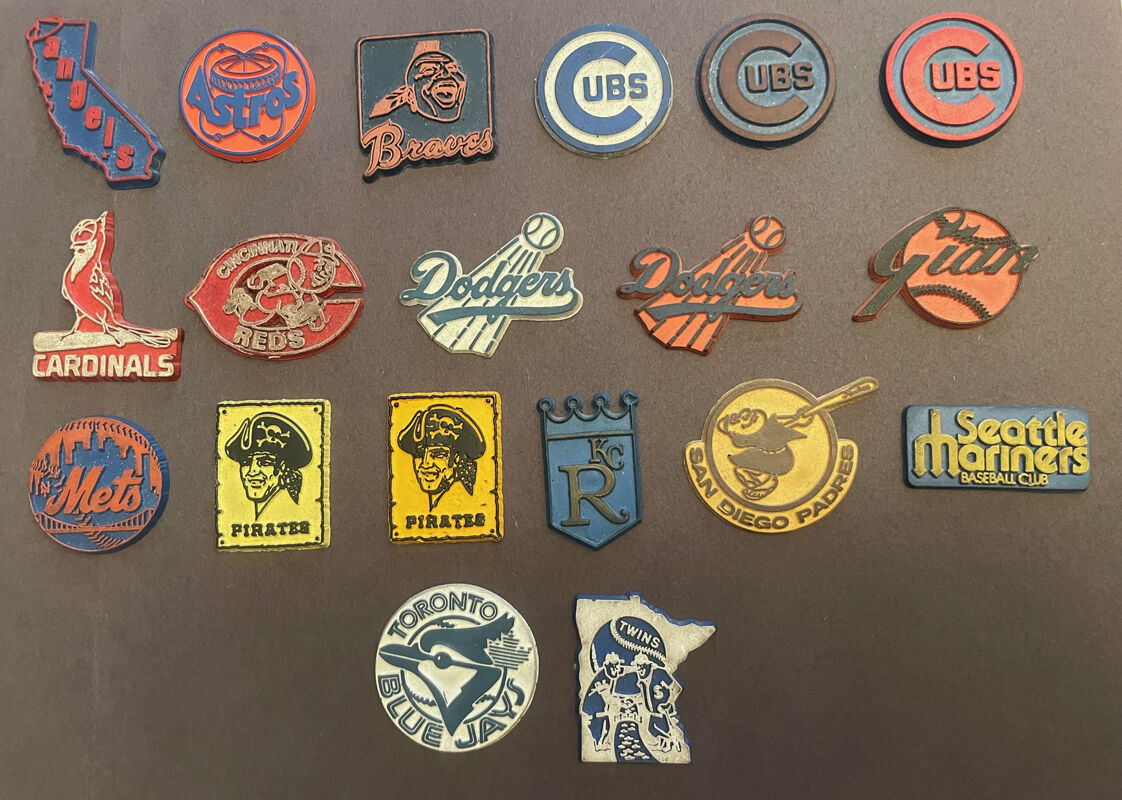 Vintage MLB Baseball Standings Board Rubber Refrigerator Magnets