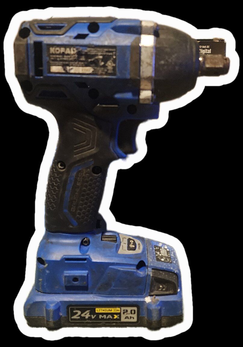 Kobalt 1/2" Impact Gun w/ 2amp battery 5024B-03