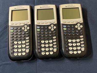 3 Texas Instruments TI-84 plus calculators