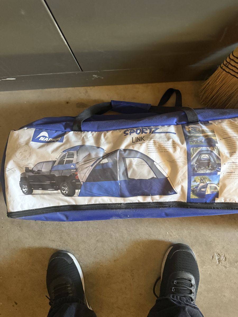 Napier Sportz Link Truck Tent with Attaching Tent - Air Mattress & Coleman Stove