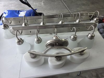 Bathroom Light Fixtures x3