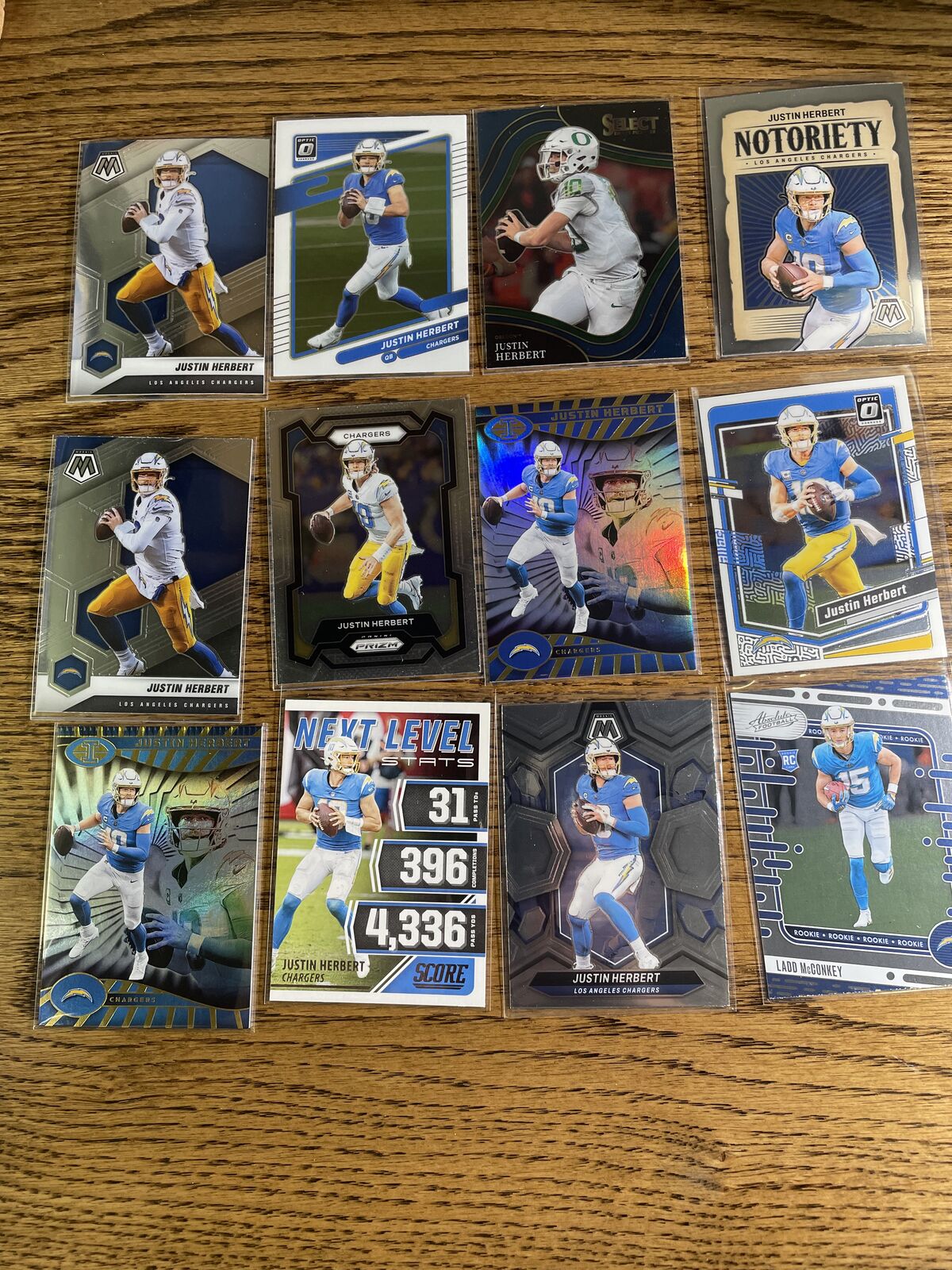 Los Angeles Chargers trading cards