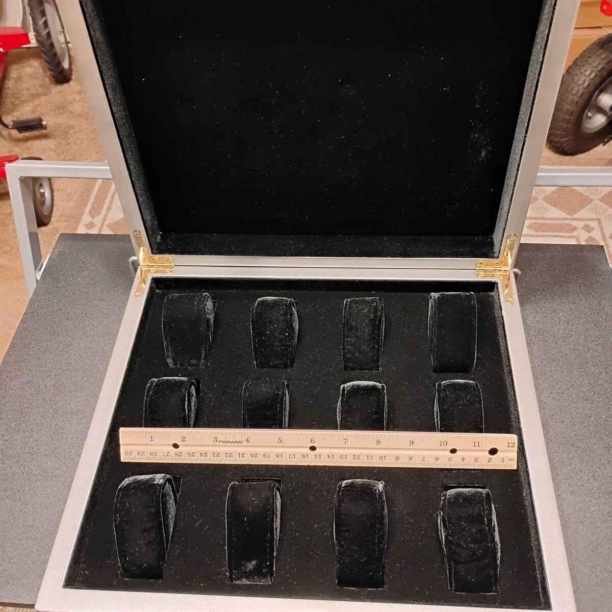 12 Slot Wood Watch Box