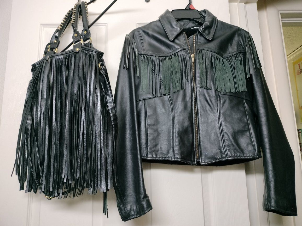 leather coat