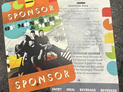 OF MONSTERS & MEN Sponsor/VIP passes