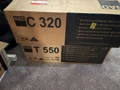 NAD cd/dvd player and integrated amplifier