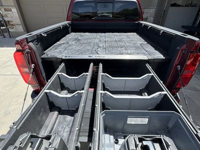 Stacked Truck bed drawer storage system