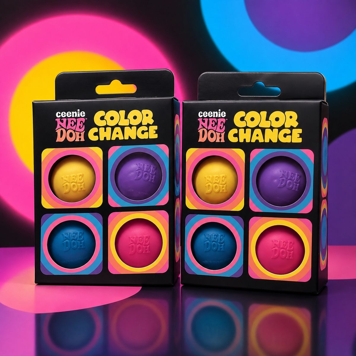 New! Ceenie Nee Doh Color Change Fidget Toy - Two Boxes $50