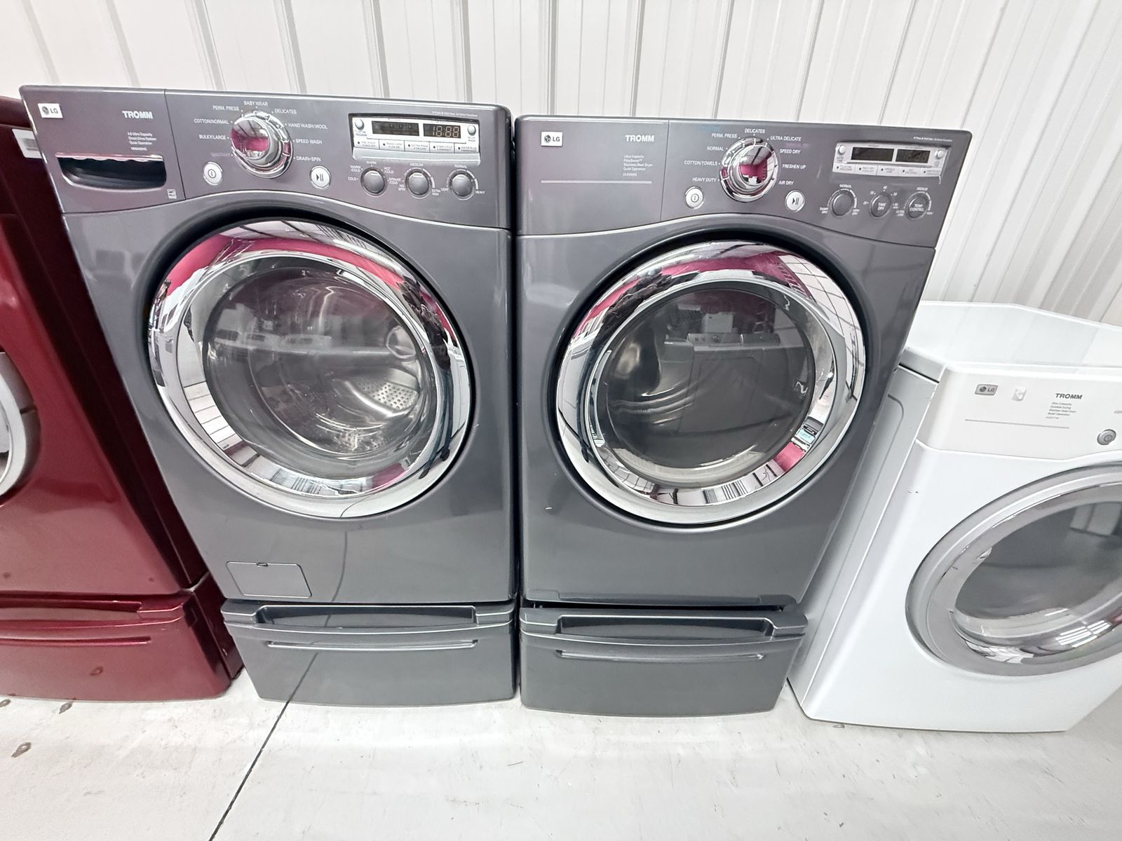 Dark Grey Ultra Capacity, Lg Washer & Dryer Set!