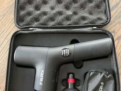 FITRX Percussion Massage Gun with Multiple Attachments and Carrying Case